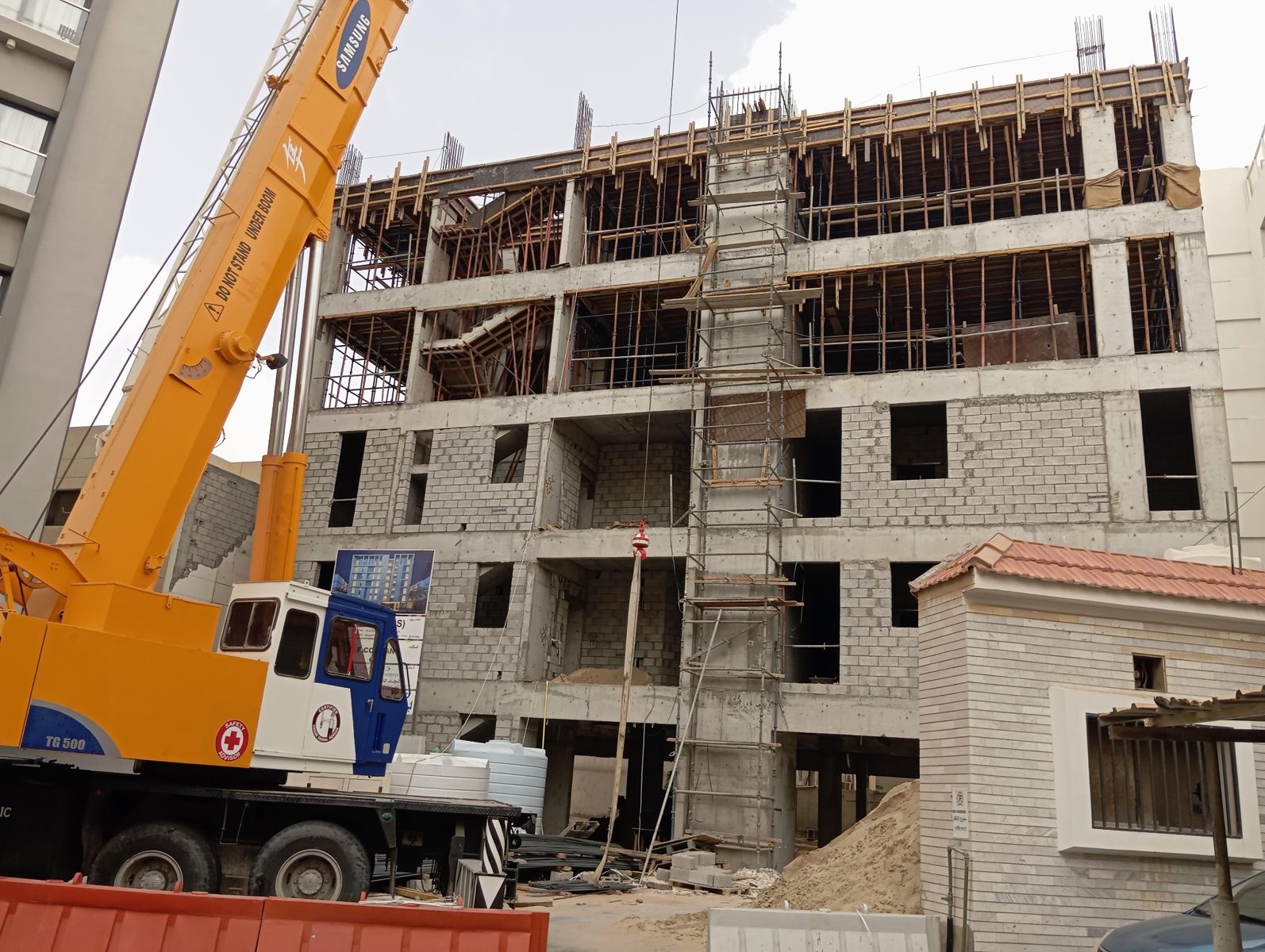Structural concrete frame